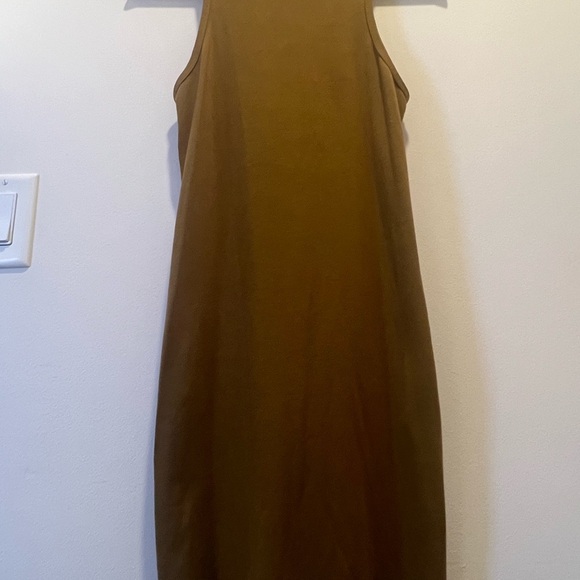 FOREVER 21 Women Mustard Brown Solid Bodycon Dress Size Large - Picture 8 of 10